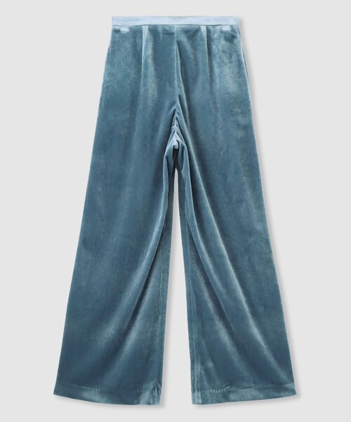 LOULOU WILLOUGHBY（ルルウィルビー）の「【LOULOU WILLOUGHBY】トリアセベロアパンツ（その他パンツ・レディース・ブラック/ブルー・1/2）」の12枚目の写真