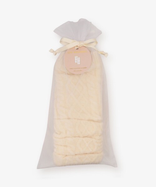 Afternoon Tea（アフタヌーンティー）の「ケーブルニットレッグウォーマ（レッグウォーマー・レディース・ピンク/アイボリー・ONE SIZE）」の7枚目の写真