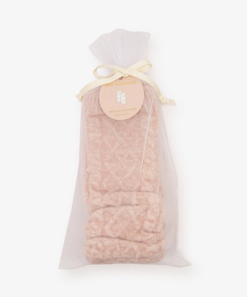 Afternoon Tea（アフタヌーンティー）の「ケーブルニットレッグウォーマ（レッグウォーマー・レディース・ピンク/アイボリー・ONE SIZE）」の12枚目の写真