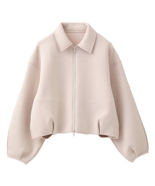 earth music&ecology（アースミュージックアンドエコロジー）の「【2025AW】ダンボールニットZIPブルゾン（ブルゾン・レディース・ブラック/ピンクベージュ・FREE）」の8枚目の写真