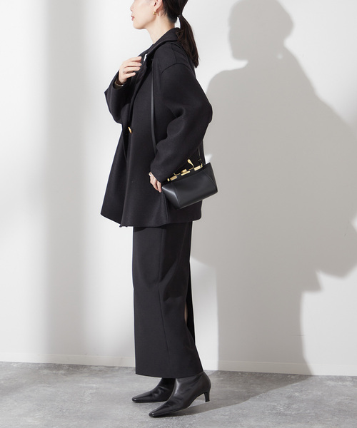journal standard L'essage(ジャーナルスタンダードレサージュ)の「【HARRIS WHARF LONDON】Women dropped shoulder d.b. jacket p:コート(その他アウター・レディース・ブラック・42)」の15枚目の写真