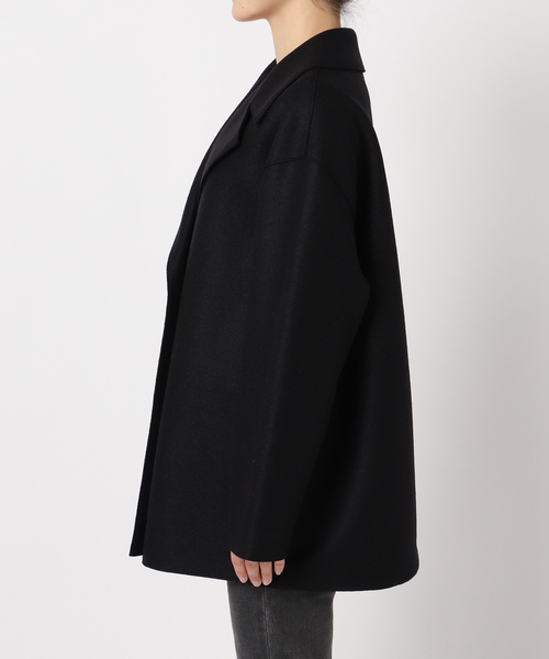 journal standard L'essage(ジャーナルスタンダードレサージュ)の「【HARRIS WHARF LONDON】Women dropped shoulder d.b. jacket p:コート(その他アウター・レディース・ブラック・42)」の22枚目の写真