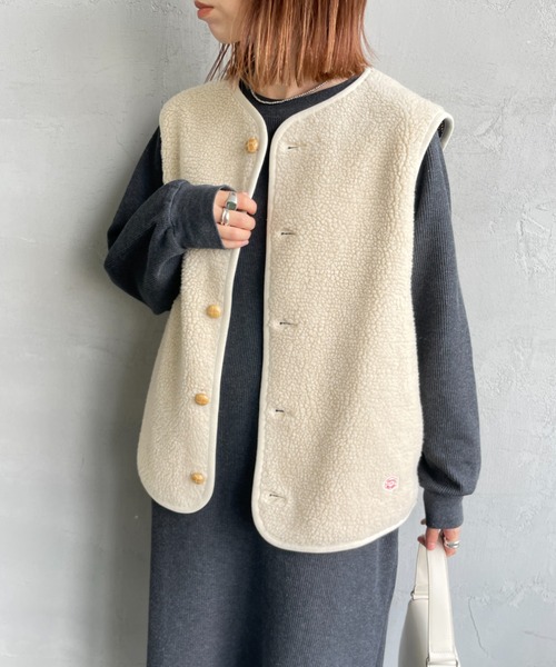 Vincent et Mireille/ヴァンソン エ ミレイユ] ボアフリースベスト