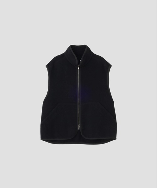 MHL.（エムエイチエル）の「SOFT WOOL FLEECE（ブルゾン・レディース・ブラック/カーキ・2/1）」の12枚目の写真