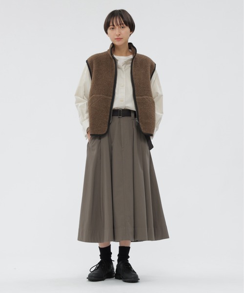 MHL.（エムエイチエル）の「SOFT WOOL FLEECE（ブルゾン・レディース・ブラック/カーキ・2/1）」の8枚目の写真