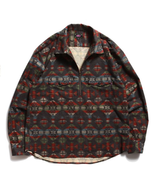 ROTAR(ローター)の「Native Stripe Half zip Work shirt(シャツ/ブラウス・メンズ・ブラック/グリーン・MEDIUM/LARGE/X-LARGE)」の9枚目の写真