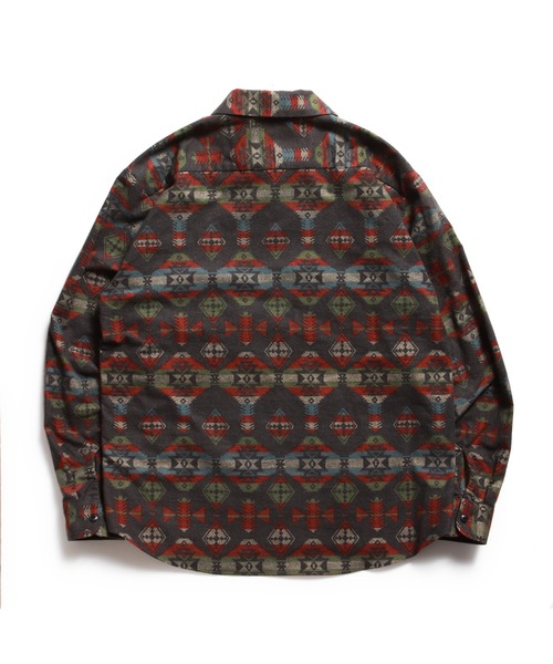 ROTAR(ローター)の「Native Stripe Half zip Work shirt(シャツ/ブラウス・メンズ・ブラック/グリーン・MEDIUM/LARGE/X-LARGE)」の10枚目の写真