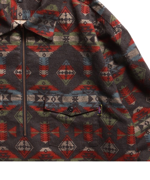 ROTAR(ローター)の「Native Stripe Half zip Work shirt(シャツ/ブラウス・メンズ・ブラック/グリーン・MEDIUM/LARGE/X-LARGE)」の12枚目の写真