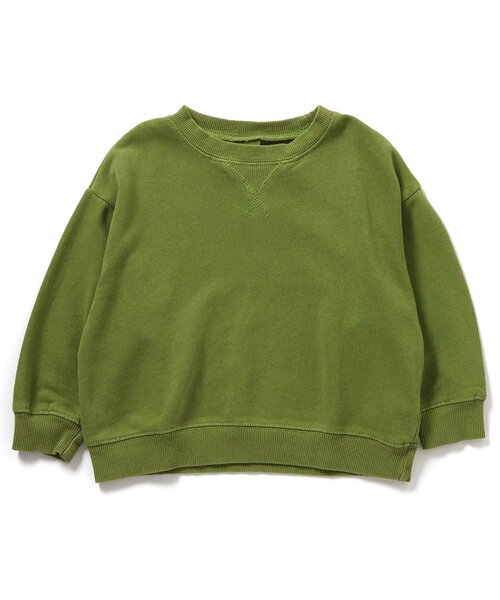 BREEZE(ブリーズ)の「【ジュニア対応】カラバリ製品染めトレーナー(スウェット・キッズ・サックスブルー/ブラウン/ピンク/ライム・90/100/110/120/130/140/150/160)」の10枚目の写真