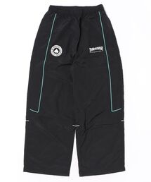 【THRASHER/スラッシャー】【程良い太さでスポーツライクに仕上げた一品】パイピングライン ナイロンタスランパンツ イージーパンツ  スペードロゴ マガジンロゴ 裾ドローコード ストリート スポーツテイスト ユニセックス