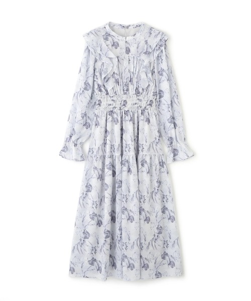 セール】◇ピンタック花柄ワンピース（ワンピース）｜JILL by JILL