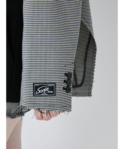 SORIN（ソリン　）の「Check High Cut Hem Jacket/チェックハイカットヘムジャケット（テーラードジャケット・レディース・チェック・38）」の18枚目の写真