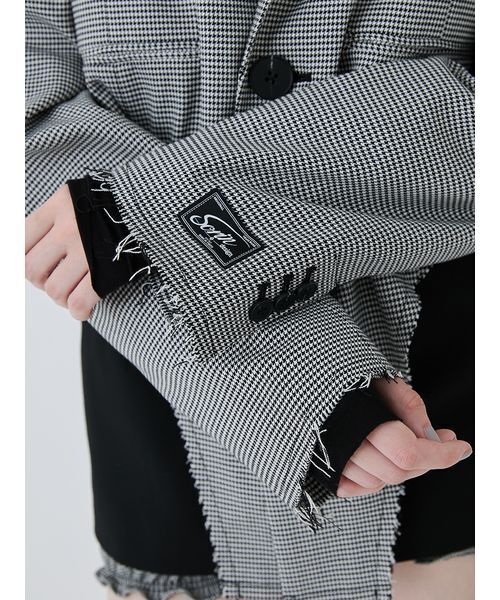 SORIN（ソリン　）の「Check High Cut Hem Jacket/チェックハイカットヘムジャケット（テーラードジャケット・レディース・チェック・38）」の19枚目の写真