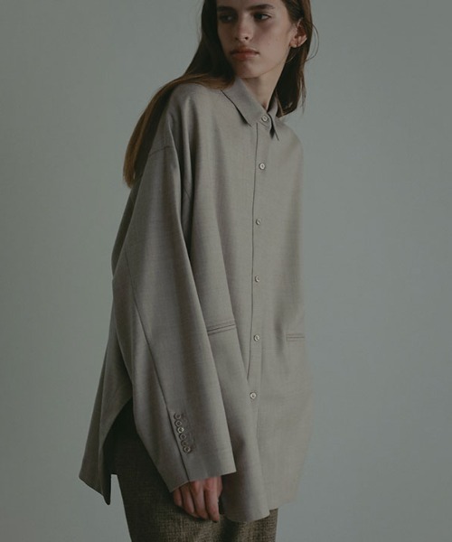 ハイカウントフラノオーバーサイズシャツ（シャツ/ブラウス）｜ETRE