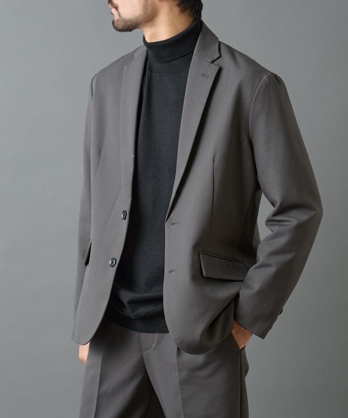 COLONY 2139（コロニートゥーワンスリーナイン）の「バックシャギーウーリーテーラードジャケット（テーラードジャケット・メンズ・ブラック/チャコールグレー・LARGE/MEDIUM）」の2枚目の写真