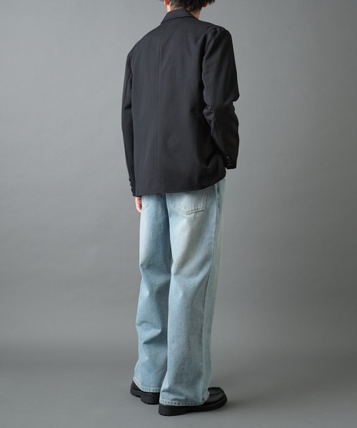 COLONY 2139（コロニートゥーワンスリーナイン）の「バックシャギーウーリーテーラードジャケット（テーラードジャケット・メンズ・ブラック/チャコールグレー・LARGE/MEDIUM）」の9枚目の写真