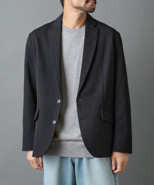 COLONY 2139（コロニートゥーワンスリーナイン）の「バックシャギーウーリーテーラードジャケット（テーラードジャケット・メンズ・ブラック/チャコールグレー・LARGE/MEDIUM）」の3枚目の写真