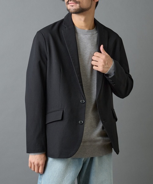 COLONY 2139（コロニートゥーワンスリーナイン）の「バックシャギーウーリーテーラードジャケット（テーラードジャケット・メンズ・ブラック/チャコールグレー・LARGE/MEDIUM）」の6枚目の写真