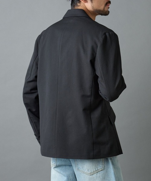 COLONY 2139（コロニートゥーワンスリーナイン）の「バックシャギーウーリーテーラードジャケット（テーラードジャケット・メンズ・ブラック/チャコールグレー・LARGE/MEDIUM）」の5枚目の写真