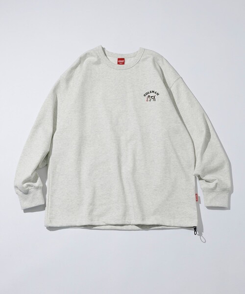 COLEMAN（コールマン）の「Coleman/コールマン 別注 バックプリント スピンドル クルーネックスウェット（Tシャツ/カットソー・メンズ・ライトグレー/チャコールグレー/ブルー/オフホワイト・MEDIUM/LARGE）」の5枚目の写真