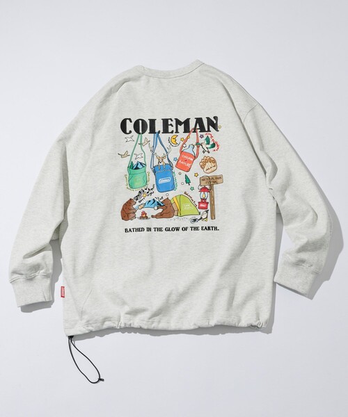 COLEMAN（コールマン）の「Coleman/コールマン 別注 バックプリント スピンドル クルーネックスウェット（Tシャツ/カットソー・メンズ・ライトグレー/チャコールグレー/ブルー/オフホワイト・MEDIUM/LARGE）」の16枚目の写真