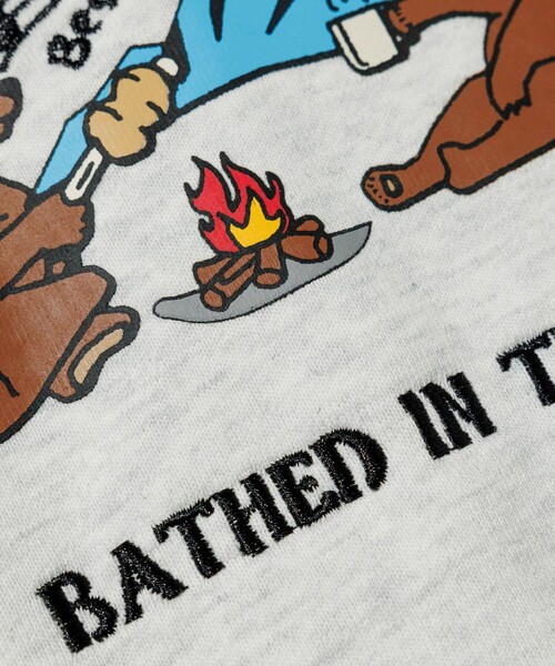 COLEMAN（コールマン）の「Coleman/コールマン 別注 バックプリント スピンドル クルーネックスウェット（Tシャツ/カットソー・メンズ・ライトグレー/チャコールグレー/ブルー/オフホワイト・MEDIUM/LARGE）」の18枚目の写真