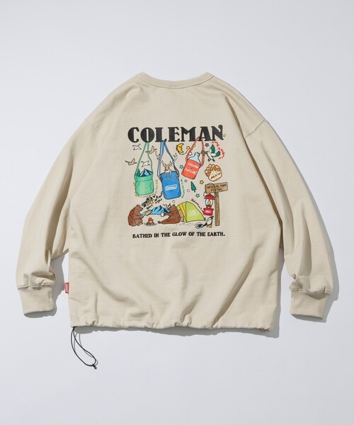 COLEMAN（コールマン）の「Coleman/コールマン 別注 バックプリント スピンドル クルーネックスウェット（Tシャツ/カットソー・メンズ・ライトグレー/チャコールグレー/ブルー/オフホワイト・MEDIUM/LARGE）」の21枚目の写真