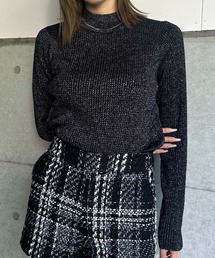 EGOIST | ラメボトルネックニットトップス(ニット/セーター)