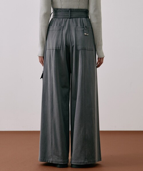 UNITED TOKYO（ユナイテッドトウキョウ）の「キュプラジャージーワイドパンツ｜ウォッシャブル/セットアップ/細見え/秋服/冬服（その他パンツ・レディース・グレー/ブラウン・1/2）」の17枚目の写真