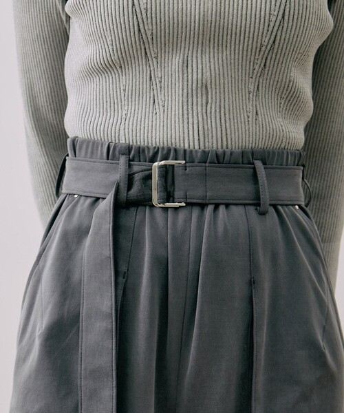 UNITED TOKYO（ユナイテッドトウキョウ）の「キュプラジャージーワイドパンツ｜ウォッシャブル/セットアップ/細見え/秋服/冬服（その他パンツ・レディース・グレー/ブラウン・1/2）」の19枚目の写真