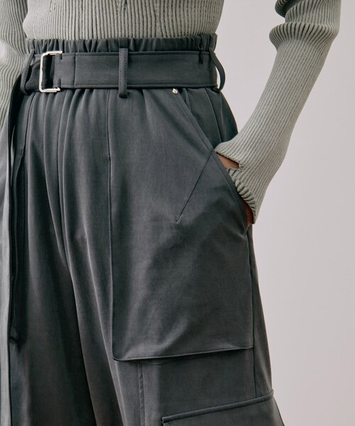 UNITED TOKYO（ユナイテッドトウキョウ）の「キュプラジャージーワイドパンツ｜ウォッシャブル/セットアップ/細見え/秋服/冬服（その他パンツ・レディース・グレー/ブラウン・1/2）」の20枚目の写真