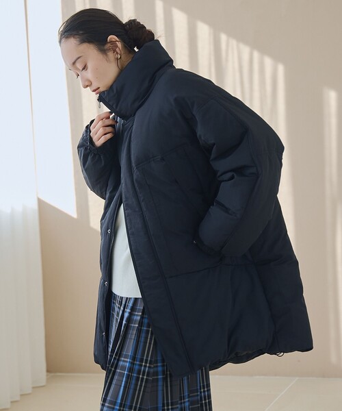 ジャケット・アウター melonmoon KoZ (コズ) シャイニー フルジップ 中綿ブルゾン L ジャケット