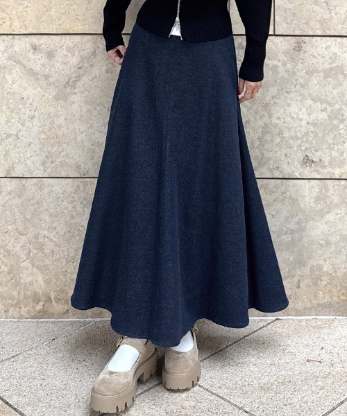 JENNE(ジェンヌ)の「デニムロングスカート(スカート・レディース・ブルー系・SMALL/MEDIUM/LARGE)」の8枚目の写真