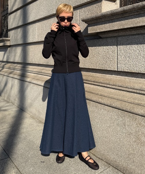 JENNE(ジェンヌ)の「デニムロングスカート(スカート・レディース・ブルー系・SMALL/MEDIUM/LARGE)」の11枚目の写真