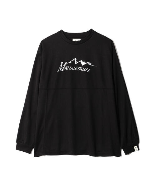 MANASTASH（マナスタッシュ）の「MANASTASH/マナスタッシュ　REF. LOGO TECH L/S TOP/テックロンT（Tシャツ/カットソー・メンズ・ブラック/モスグリーン/ネイビー・S/L/M/XL）」の4枚目の写真