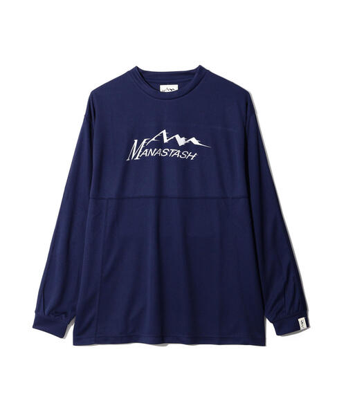 MANASTASH（マナスタッシュ）の「MANASTASH/マナスタッシュ　REF. LOGO TECH L/S TOP/テックロンT（Tシャツ/カットソー・メンズ・ブラック/モスグリーン/ネイビー・S/L/M/XL）」の9枚目の写真