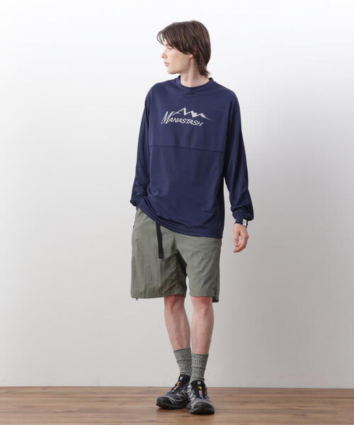 MANASTASH（マナスタッシュ）の「MANASTASH/マナスタッシュ　REF. LOGO TECH L/S TOP/テックロンT（Tシャツ/カットソー・メンズ・ブラック/モスグリーン/ネイビー・S/L/M/XL）」の11枚目の写真