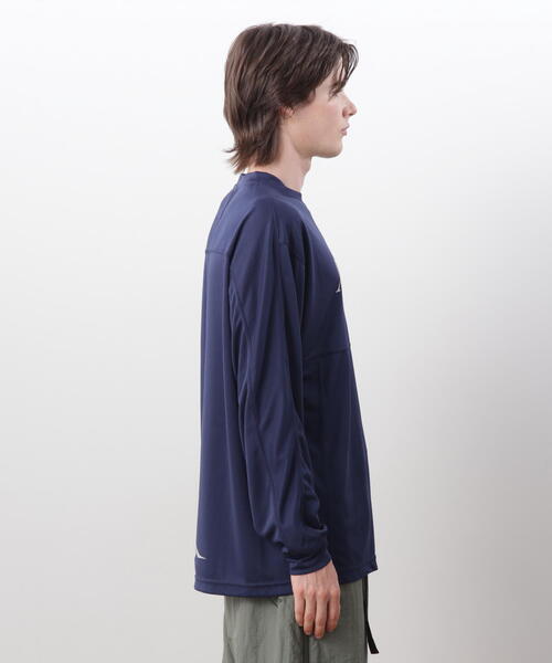 MANASTASH（マナスタッシュ）の「MANASTASH/マナスタッシュ　REF. LOGO TECH L/S TOP/テックロンT（Tシャツ/カットソー・メンズ・ブラック/モスグリーン/ネイビー・S/L/M/XL）」の12枚目の写真