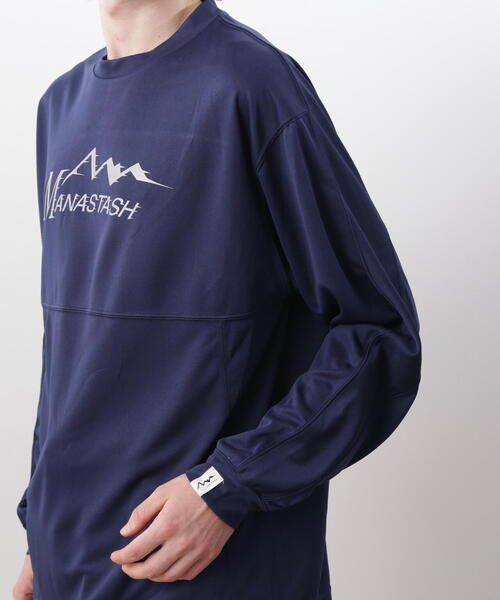 MANASTASH（マナスタッシュ）の「MANASTASH/マナスタッシュ　REF. LOGO TECH L/S TOP/テックロンT（Tシャツ/カットソー・メンズ・ブラック/モスグリーン/ネイビー・S/L/M/XL）」の15枚目の写真