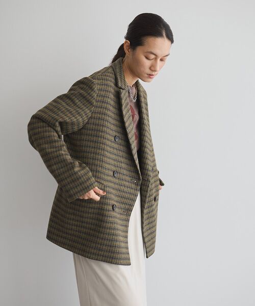 GARAGE OF GOOD CLOTHING（ガレージオブグッドクロージング）の「フランネルツイードジャケット（テーラードジャケット・レディース・ブラウン・M）」の17枚目の写真