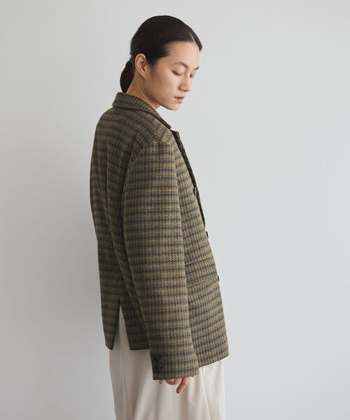 GARAGE OF GOOD CLOTHING（ガレージオブグッドクロージング）の「フランネルツイードジャケット（テーラードジャケット・レディース・ブラウン・M）」の10枚目の写真