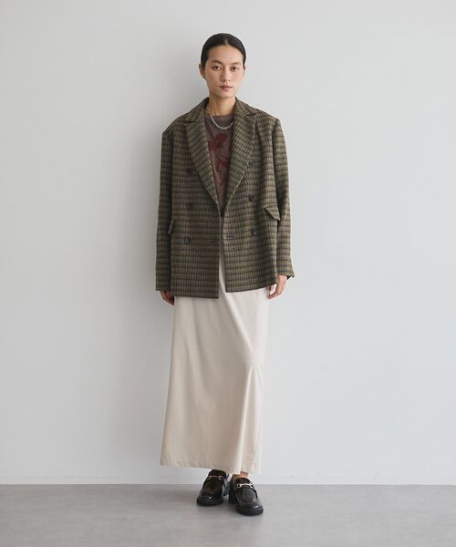 GARAGE OF GOOD CLOTHING（ガレージオブグッドクロージング）の「フランネルツイードジャケット（テーラードジャケット・レディース・ブラウン・M）」の12枚目の写真