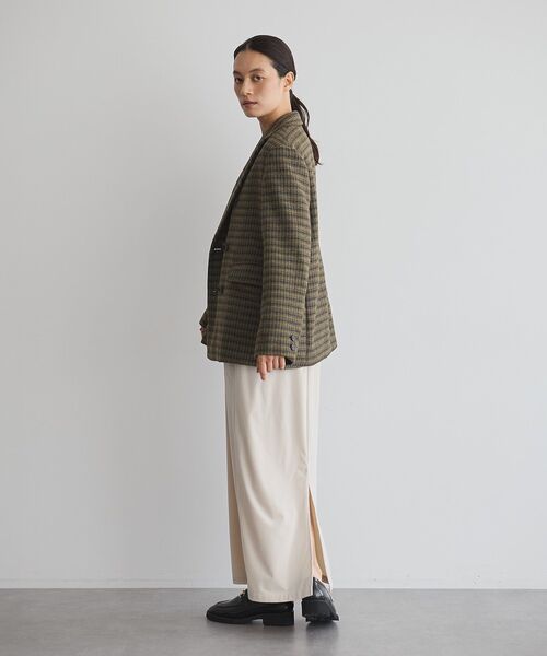 GARAGE OF GOOD CLOTHING（ガレージオブグッドクロージング）の「フランネルツイードジャケット（テーラードジャケット・レディース・ブラウン・M）」の14枚目の写真