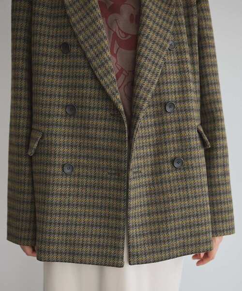 GARAGE OF GOOD CLOTHING（ガレージオブグッドクロージング）の「フランネルツイードジャケット（テーラードジャケット・レディース・ブラウン・M）」の9枚目の写真