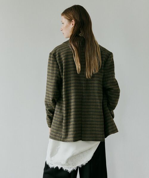 GARAGE OF GOOD CLOTHING（ガレージオブグッドクロージング）の「フランネルツイードジャケット（テーラードジャケット・レディース・ブラウン・M）」の19枚目の写真