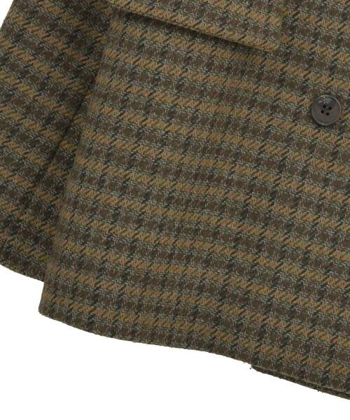 GARAGE OF GOOD CLOTHING（ガレージオブグッドクロージング）の「フランネルツイードジャケット（テーラードジャケット・レディース・ブラウン・M）」の7枚目の写真