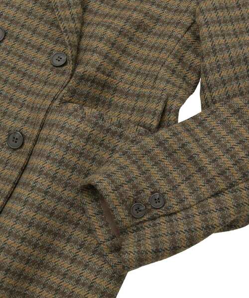GARAGE OF GOOD CLOTHING（ガレージオブグッドクロージング）の「フランネルツイードジャケット（テーラードジャケット・レディース・ブラウン・M）」の5枚目の写真