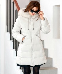 RUIRUE BOUTIQUE（ルイルエブティック）の「フレンチダウン ｜ フォックスファー フレンチダウン コート ｜ アウター / ダウンコート / ロングダウン / ロングコート（ダウンジャケット/コート）」