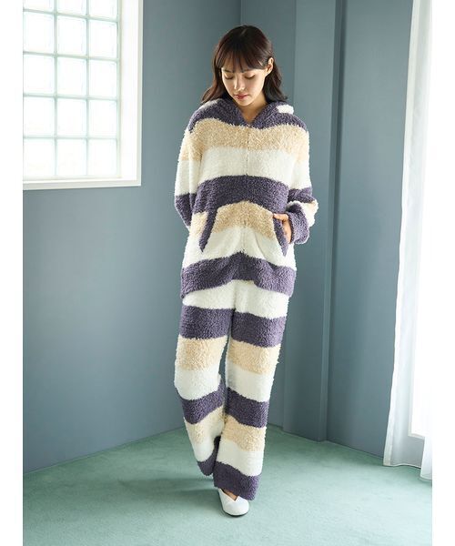 ジェラート3ボーダーロングパンツ(ルームウェア/パジャマ)|gelato ジェラート3ボーダーロングパンツ(ルームウェア/パジャマ)|gelato