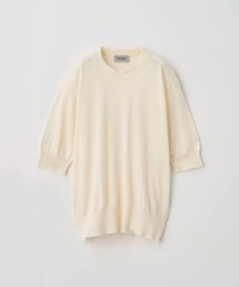JOHN SMEDLEY（ジョンスメドレー）の「[Anglo Indian Gauze]クルーネック半袖ニットプルオーバー（ニット/セーター）」